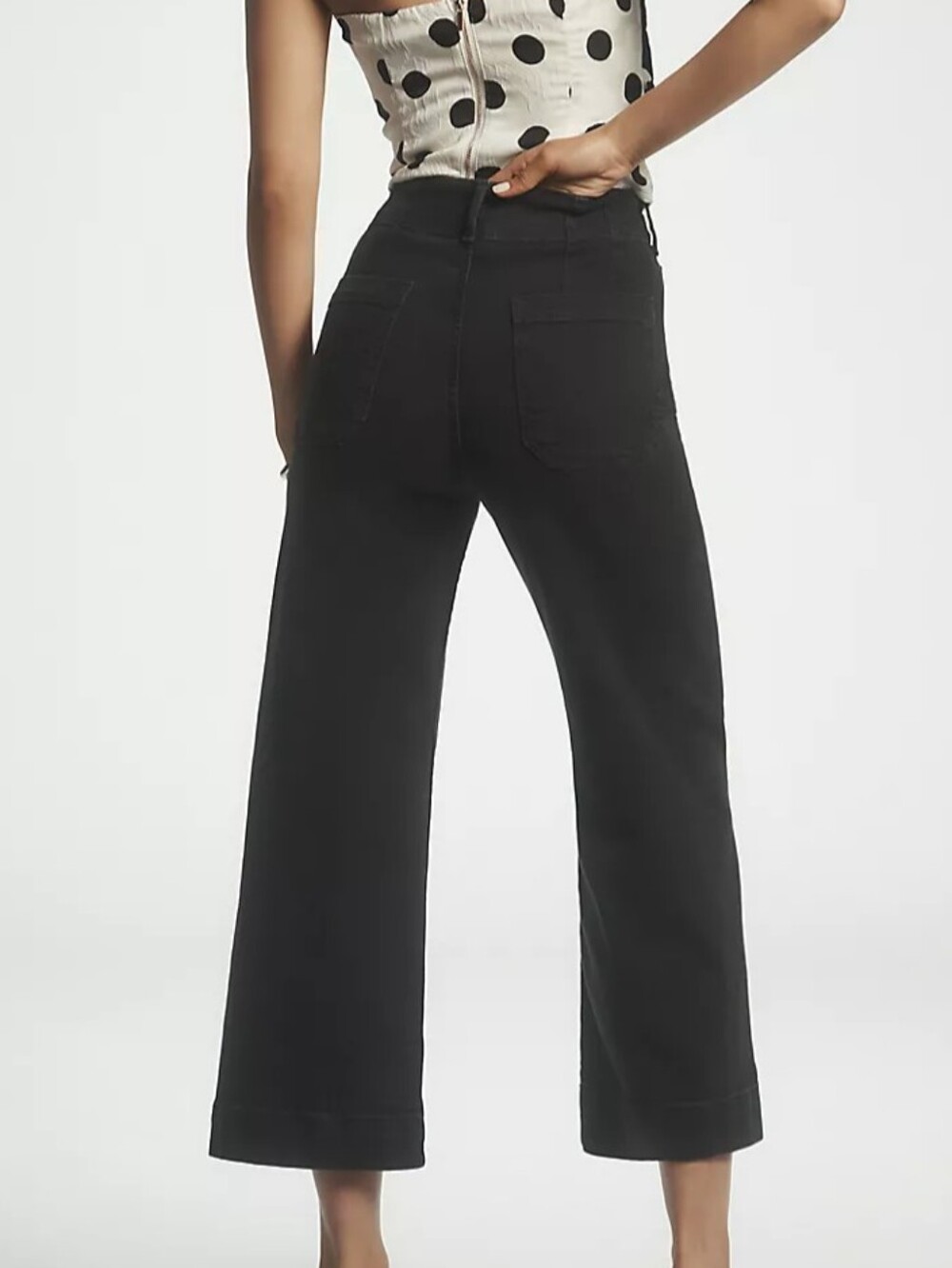 Anthropologie Maeve The Colette Black Jeans Cropped